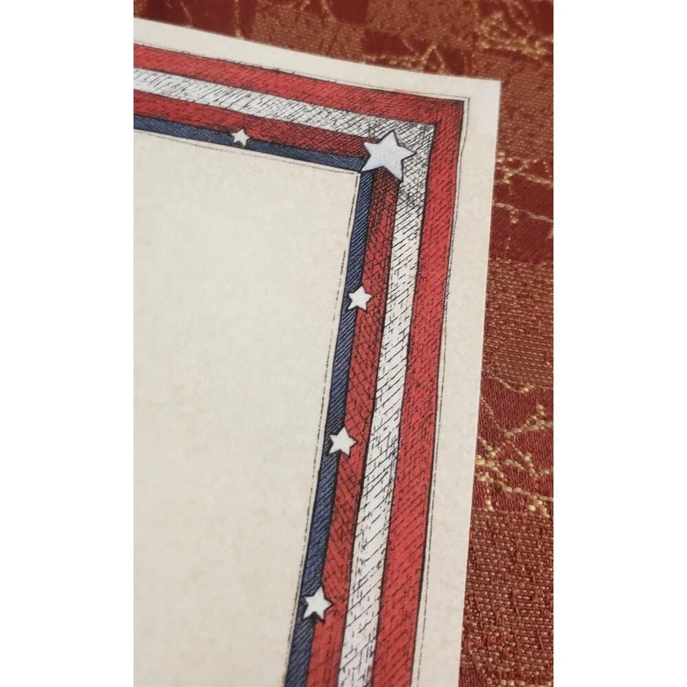 Vintage Large Lot Printer Paper Loose Leaf Stationery Letterhead Borders Themes